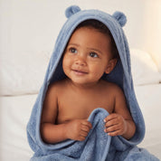 Ocean Blue Hooded Baby Towel with Ears