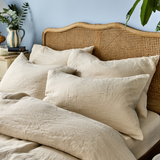 Almond Linen Fitted Sheet