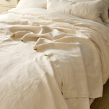 Almond Linen Flat Sheet