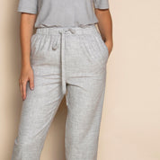 Lunar Grey Women's Capri Trousers