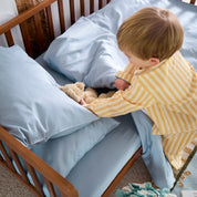 Sky Blue Toddler Cot Bed Duvet Cover