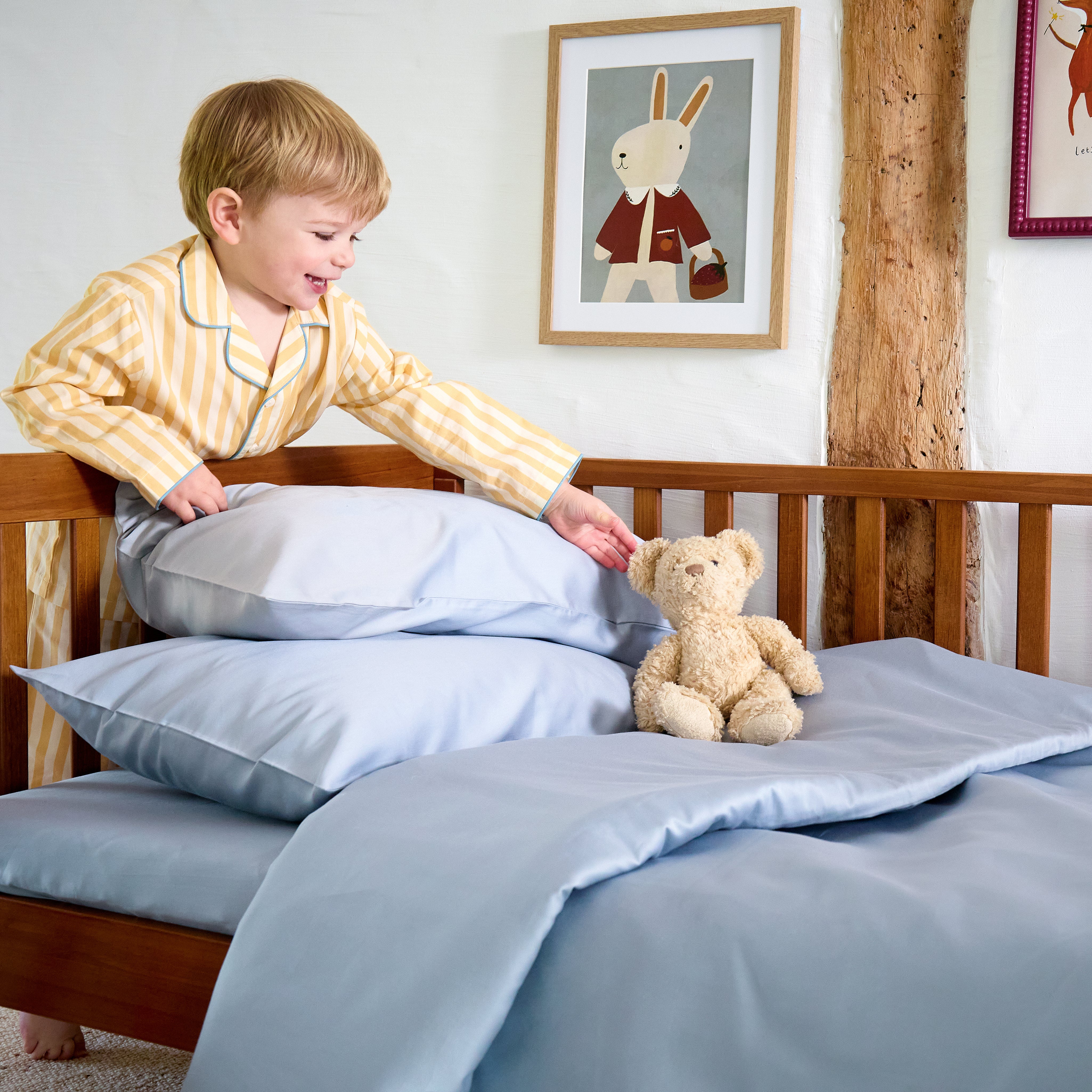Sky Blue Toddler Pillowcase Pair