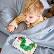 Sky Blue Toddler Cot Bed Set