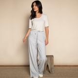 Lunar Grey Palazzo Trousers