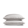 Dove Grey Striped Pillowcase Pair