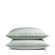 Sage Green Striped Pillowcase Pair