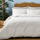 Dove Grey Striped Bedding Set