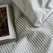 Sage Green Striped Bedding Set