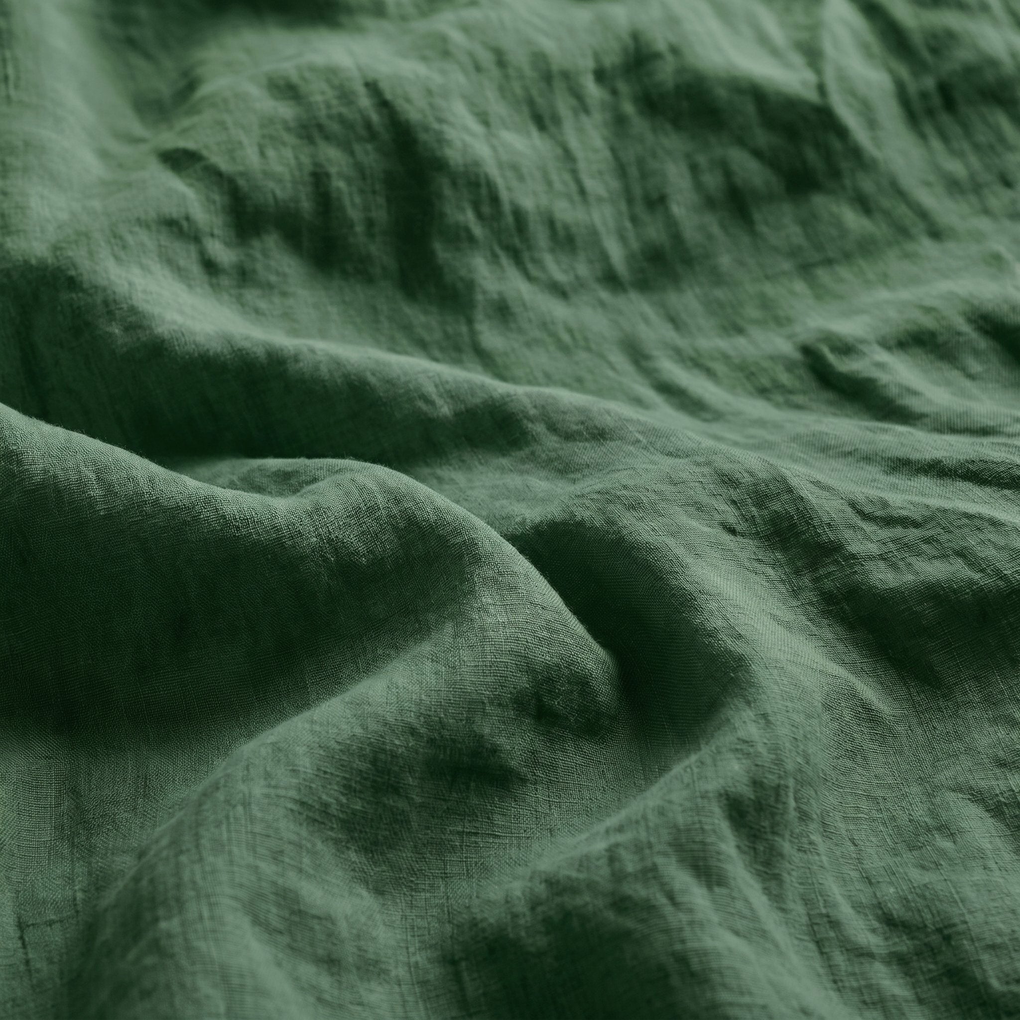 Thyme Green Linen Bedding Set
