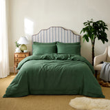 Thyme Green Linen Bedding Set