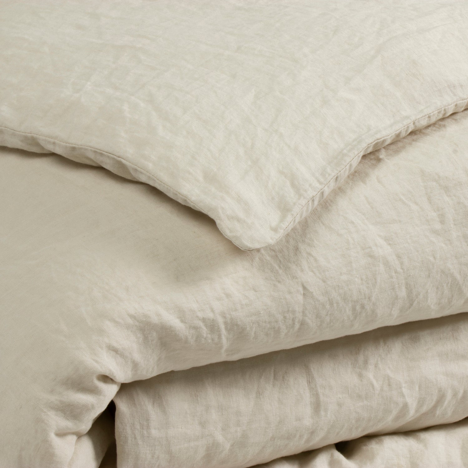 Almond Linen Duvet Cover Dip & Doze